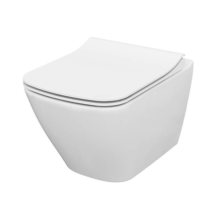 Závesné wc CITY square CleanOn SET s doskou